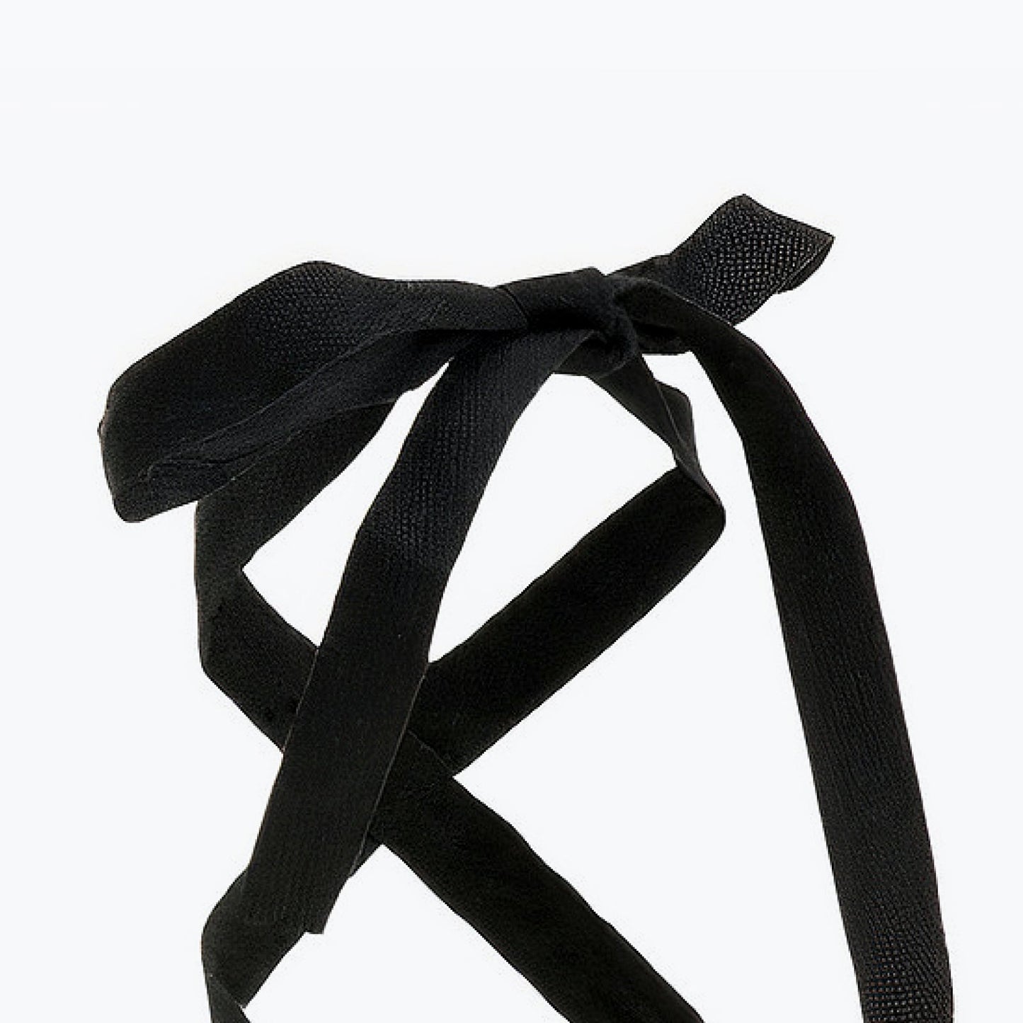 Black crochet espadrilles with laces