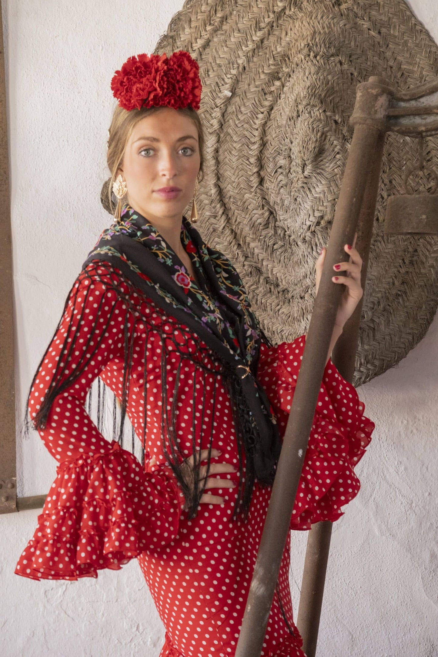 Spanish Flamenco Dress "Elegancia" in Red