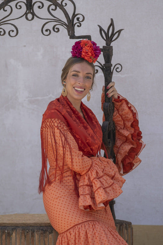 Farolillo · Women's Flamenco Dress in Orange