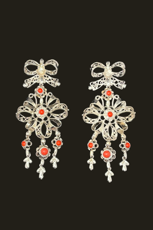 Cordoban Filigree Arch Earrings with Omega Closure