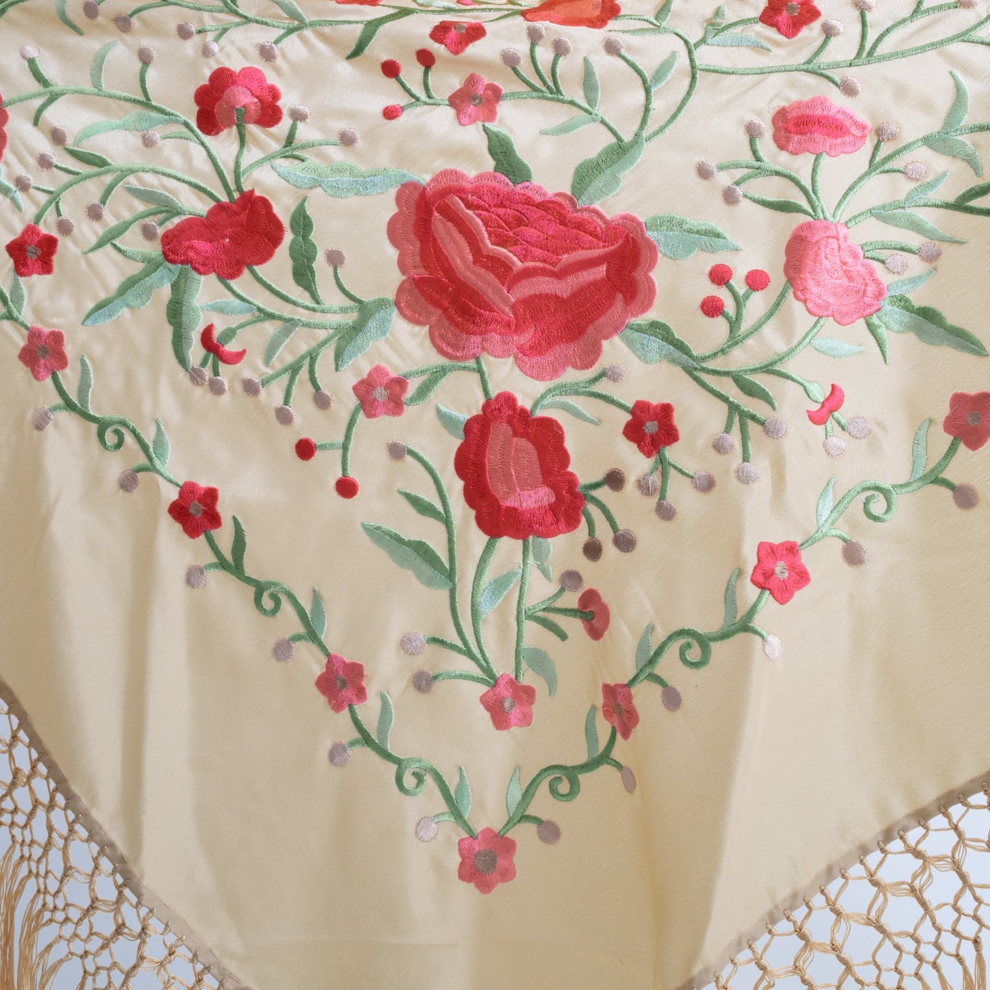 floral embroidered close-up
