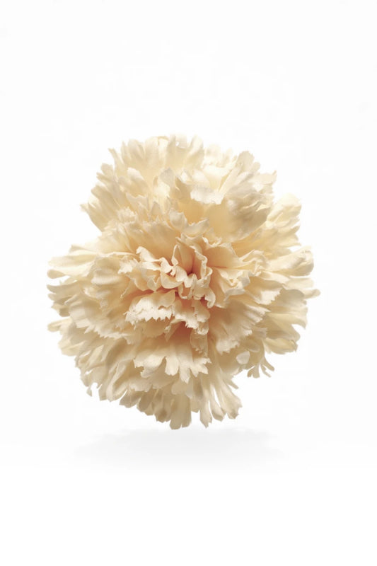 Beige Flamenco Carnation Hair Flower