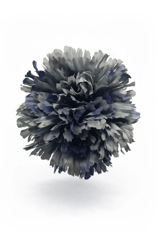 Blue Grey Flamenco Carnation Hair Flower