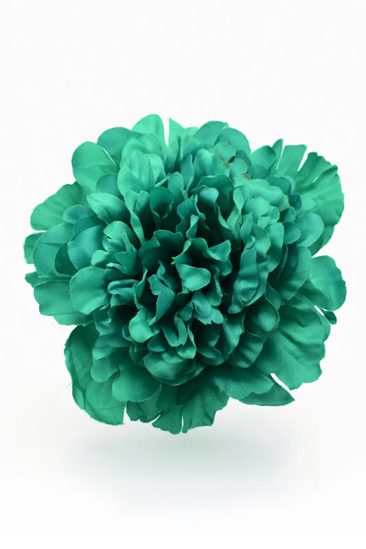 Green Peony Flamenco Hair Flower